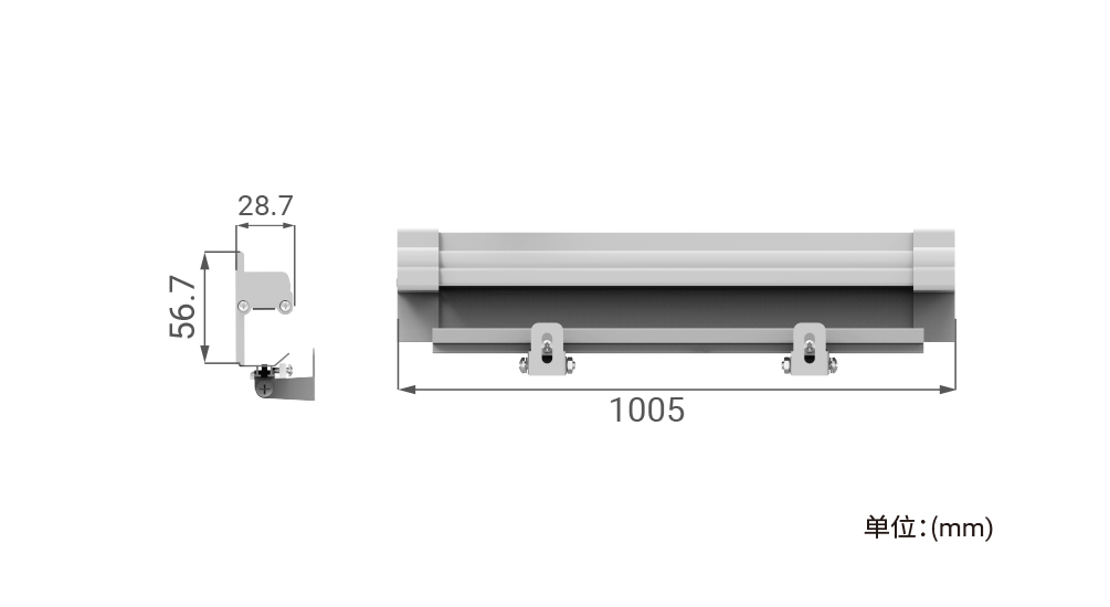 YD-XQY-22C   线槽一体化洗墙灯